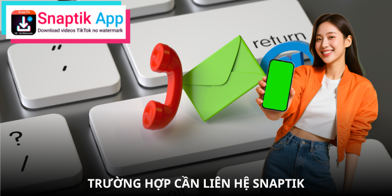 Common situations in which users should contact SnapTik
